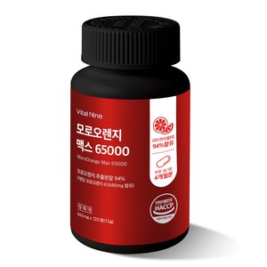 모로오렌지 C3G 모로실 고함량 고농축 모로오렌지추출분말 94% 클렌즈 대용량 식약처 HACCP인증, 120개, 1정
