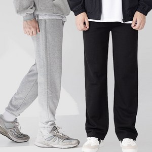 기모추가 XS-4XL 남여공용 빅사이즈 와이드 트레이닝 바지 조거 팬츠