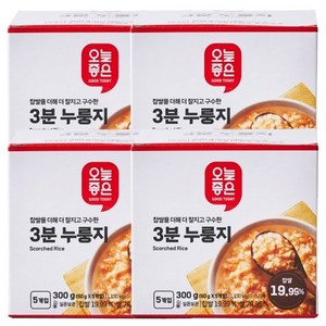 오늘좋은 3분 누룽지, 4개, 300g, 4개