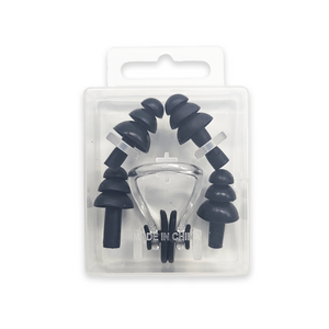 르디아망 수영용 실리콘 귀마개 4p+코마개1p세트 블랙, 1세트