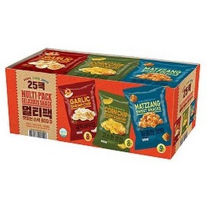 트레이더스딜 맛있는 스낵 멀티팩 25PACK (5가지맛 x 5봉), 단품, 1세트