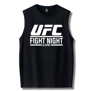 MMA 종합격투기 UFC 코튼 나시 티셔츠 빅사이즈 2XL 3XL 4XL 블랙