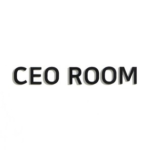 스튜디오투명 화장실 표지판, CEO ROOM, 1개