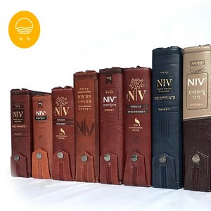 NIV 영어 영한 큰글자 큰글씨 스터디 해설 한영 성경 esv 성경책 단본, 8.NIV한영해설성경-대/투톤네이비