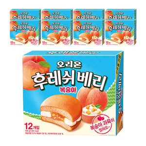 [올쇼유] 오리온 후레쉬베리 복숭아맛 336 x 8개, 336g