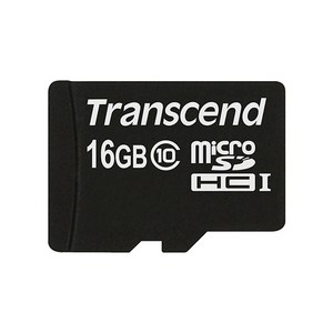 트랜센드 micoSDHC 16GB CLASS10 마이크로SD, 1개