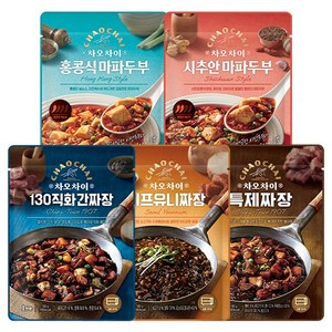 차오차이 짜장 마파두부 체험팩 180g x 5종 세트, 900g, 2세트