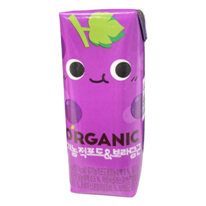 롯데칠성음료 오가닉 적포도 주스, 125ml, 24개