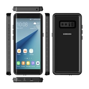 우리파파 풀커버 방수범퍼케이스 갤럭시 s8 s8플러스 s9 s9플러스 s10 s10플러스 5g 노트8 노트9 노트10, 블랙, 1개