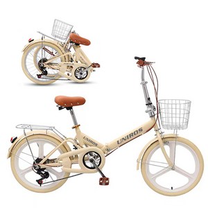 푸름몰 접이식자전거 미니벨로자전거 출퇴근자전거 접이식 미니벨로 16인치 20인치 22인치 자전거, 바닐라(삼각휠)