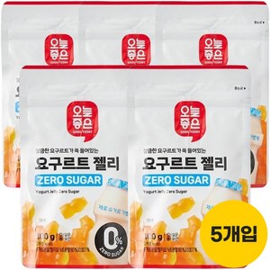 오늘좋은 요구르트젤리 제로슈거 기획 100g, 5개