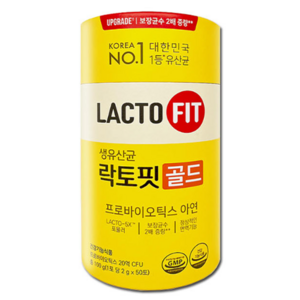 락토핏 생유산균 골드, 100g, 5개, 50