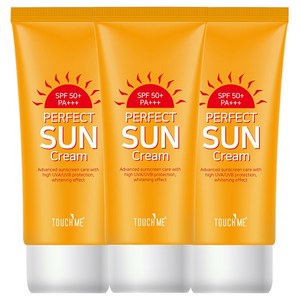 터치미 퍼펙트 선크림 SPF50+ PA+++, 60ml, 3개