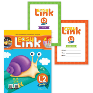 이지 링크 스타터 2 Easy Link Starter 2 Student Book+Workbook+QR+Tests+Word Book 세트 (Class Pack) NE능률 (전3권)