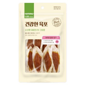 네츄럴랩 건강한육포 토끼귀 칠면조말이 80g, 1개