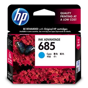 HP NO.685 정품잉크 CZ122AA, 파랑, 1개