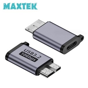 [MAXTEK] 맥스텍 C타입 to USB3.0 Mico-B 변환 젠더 M/F 10Gbps USB3.2 [MT468], 1개