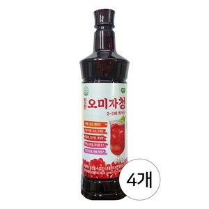 광야 진한 오미자청, 970ml, 1개입, 4개