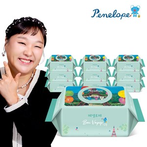 페넬로페 본보야지 에펠 아기물티슈 캡형, 70개입, 10개