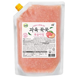 우양 과육 꾹꾹 복숭아청, 1개, 1kg