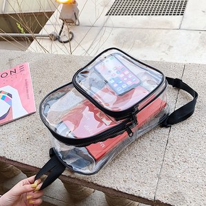 에코벨 속보이는 투명 백팩 비취백/여름 학생 패션 여행가방 PVC백팩