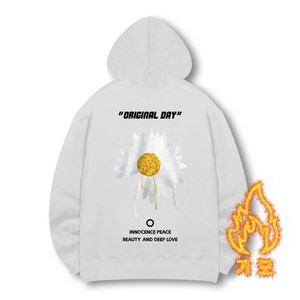 오리지널데이 핸드 드로잉 플라워 후드티 OIA_0057