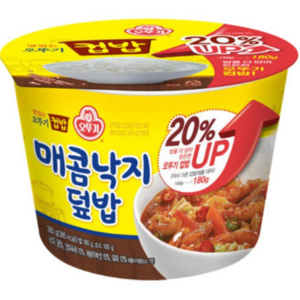 오뚜기 맛있는 컵밥 매콤낙지덮밥, 280g, 4개