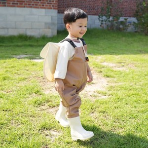 어린이 가슴장화 아동용 베이직 웨이더 갯벌체험 베이지