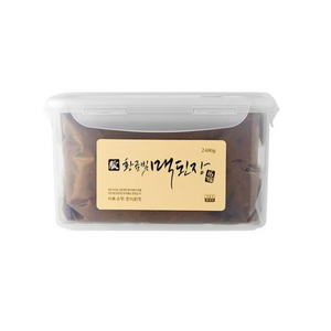 [전통식품] 한국맥꾸룸 황금빛 맥된장2.4kg 시골 재래식 한식 전통 집 된장, 2.4kg, 1개