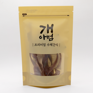 개아범 화학제 방부제없는 프리미엄 건강 강아지 수제간식, 1개, 70g, 돼지귀 슬라이스