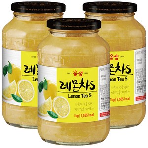 꽃샘 레몬차S, 3개, 1kg