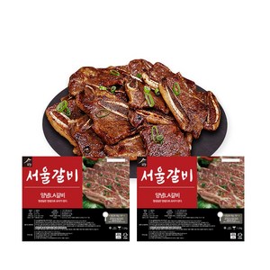 [피에이미트마켓] 서울갈비 소양념LA갈비 2.4kg 선물세트 (1.2kgx2개) 받는분이 만족하시는 추천! 인기선물세트, 1.2kg, 2개