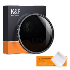 K&F Concept 가변 ND필터 ND2-ND400 + 렌즈크리너융 / 구경선택, 62mm