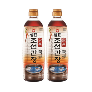 샘표 맑은 조선 간장, 930ml, 2개