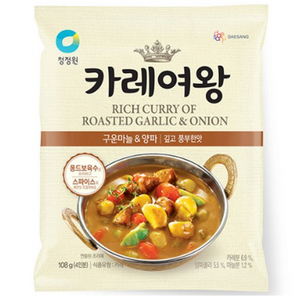 청정원 카레여왕 구운마늘&양파, 108g, 2개