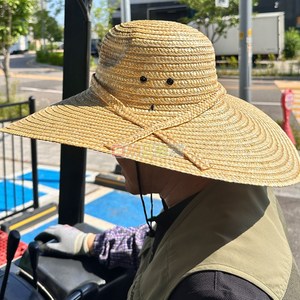 밀짚모자 밀짚리본 스님모자