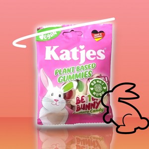 캇예스 베러버니 구미 비건젤리 katjes better bunny gummy candy vegan jelly, 75g, 2개