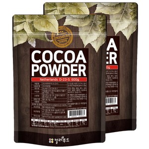 colorfood 코코아 파우더, 600g, 1개입, 2개