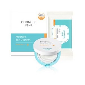 궁중비책 모이스처 선쿠션 SPF 40 PA+++ 본품 14g + 마일드 선 클렌징 티슈, 1세트