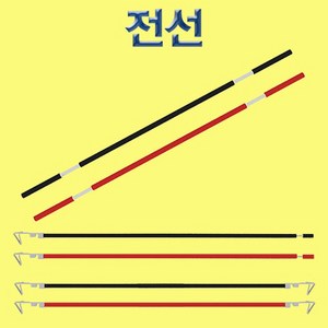 전선10개(개별)-양쪽 탈피전선 빨강 15cm KHM