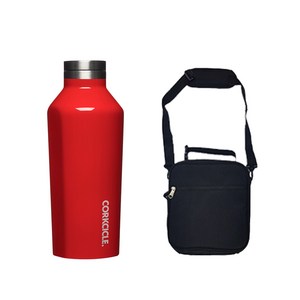 [공식 수입사] 콕시클 270ml 보냉 보온병 캔틴 텀블러 + 크로스 쿨러백 세트 레드, 카디날레드+크로스미니쿨러백