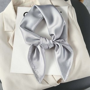 쁘띠 스카프 9종 정사각 무지 실크