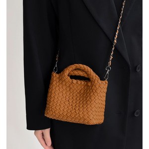 언에스온 핸드메이드 우븐 버킷 토트백 핸드백