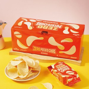 [메타프레쉬] 제로감자칩 오리지널 1박스세트 글루텐프리 트랜스지방제로 당류제로 무글루텐 스낵 판판감자칩, 12개, 32g