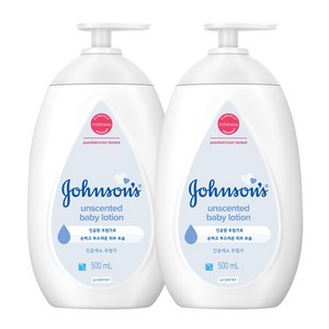 존슨즈베이비 화이트 베이비 로션, 500ml, 2개