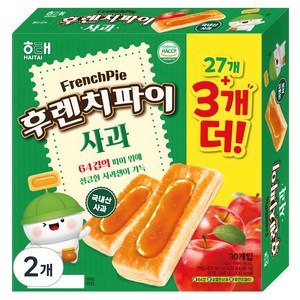 해태제과 후렌치파이 사과, 384g, 2개