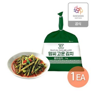 종가집 종가 맘씨고운 열무김치 3kg, 1개