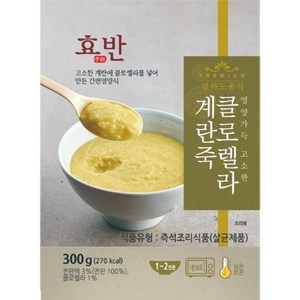 효반 클로렐라죽 300g 연하곤란 삼킴장애 노인식사 [원산지:상품상세참조], 3.삼계죽 300g, 1개