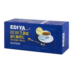 이디야 스페셜 골드블렌드 리치크레마 커피믹스 20T, 11g, 20개입