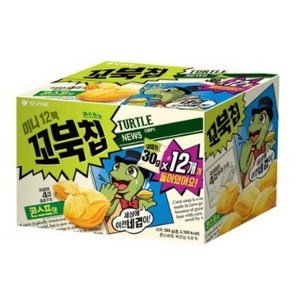 오리온 꼬북칩 미니 콘스프맛, 30g, 24개